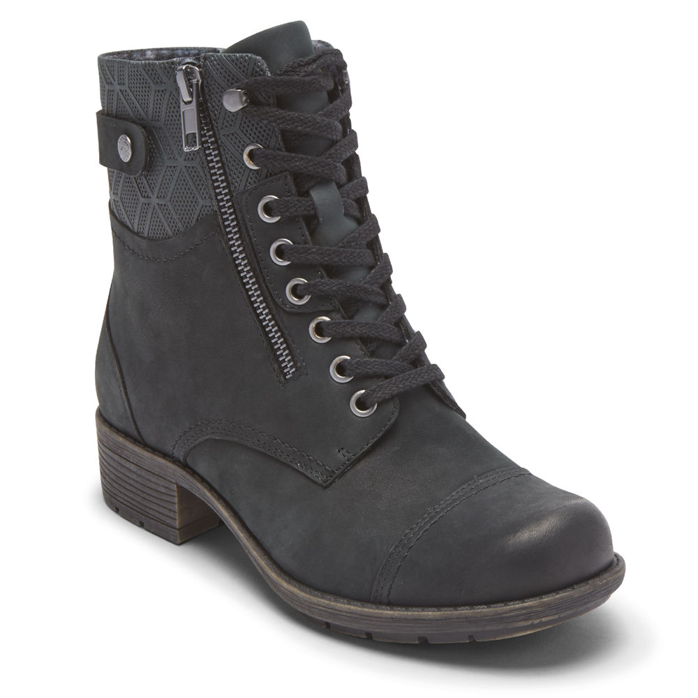 Botas Rockport Mujer Mexico - Cobb Hill Alessia Bethany 2 Negros - EPLWJ0439